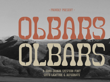 Olbars | Western Font preview picture