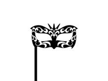 Masquerade Carnival Mask Icon and symbol vector