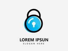 protection with padlock shape logo