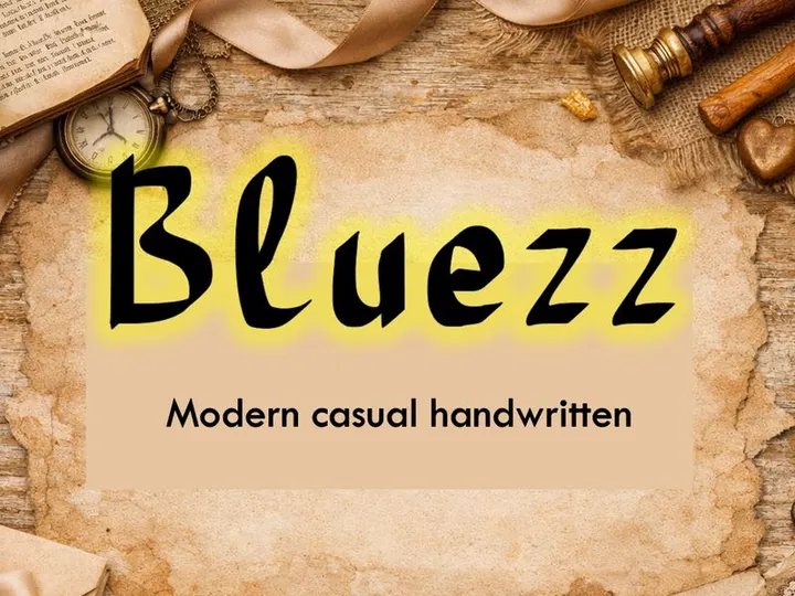 Bluezz – Modern Casual Handwritten - (TTF)