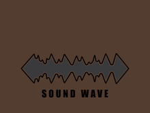 Sound waves logo background modern music vector image