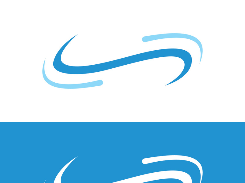 Unique wind abstract logo.