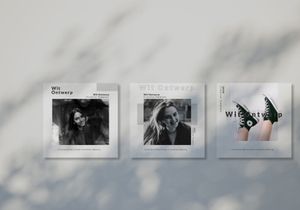 Wit Ontwerp Instagram Template