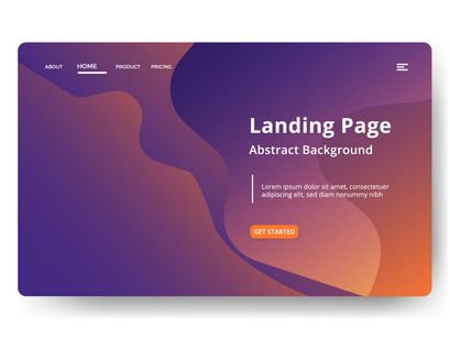 Asbtract background Landing page template vol 4