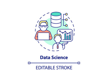 Data science concept icon preview picture