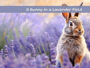 Easter Bunny in a Lavender Field preview picture
