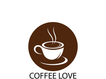 Coffee logo  icon vector illustration template preview picture