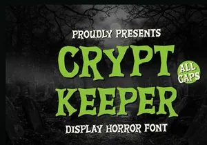 Crypt Keeper | Display Horror Font