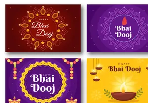 15 Bhai Dooj Indian Festival Celebration Illustration