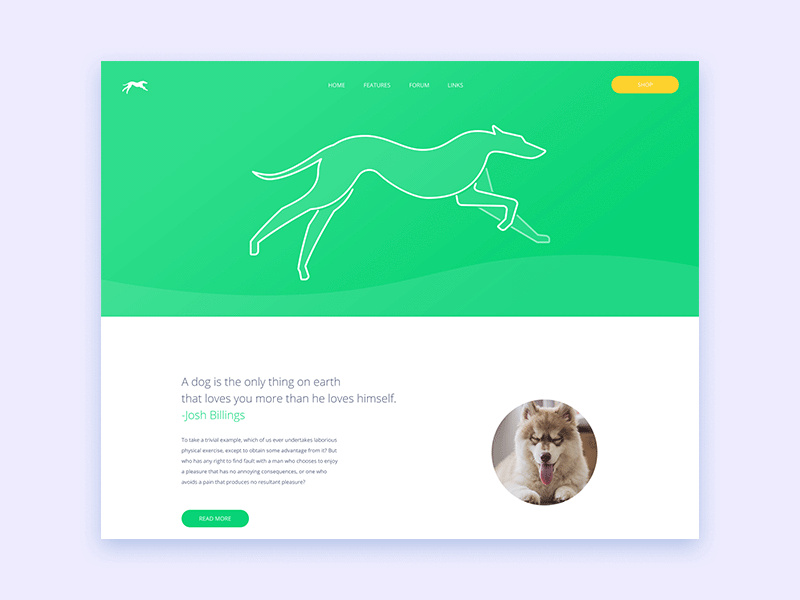 Greyhound Website UI