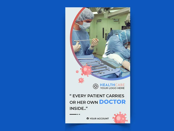 Corona Virus Awareness Social Media Post Template