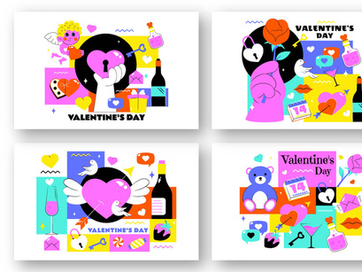 Happy Valentine's Day Illustration