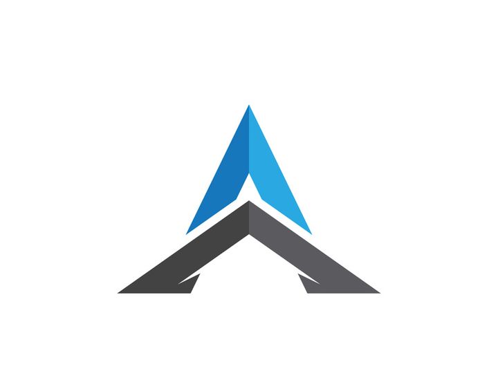 A Letter icon Template illustration design