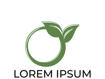 Green leaf logo design vector illustration preview picture