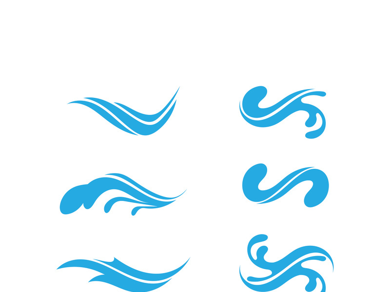 Blue wave logo vector