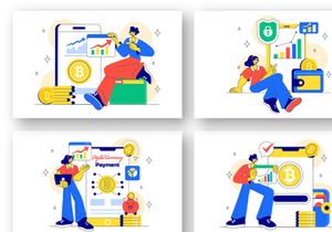 10 Digital Currency Payment Illustration
