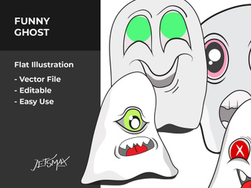 Ghost Cartoon Vector Bundle preview picture