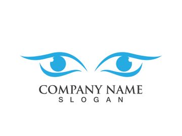 Eye Care vector logo design preview picture