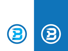 B letter logo template vector illustration