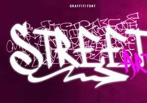 Amperas - Graffiti Font