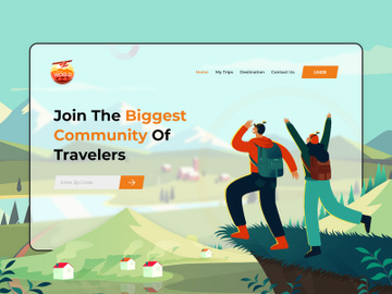 Travel Website Landing Page preview picture