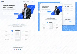 Setgoals - Subscription Landing Page
