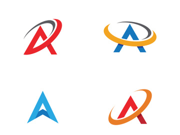 A Letter icon Logo illustration design preview picture