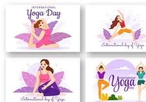12 International Yoga Day Illustration
