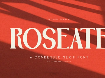 Roseate - Serif Font preview picture