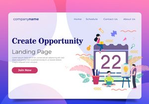 [Vol. 04] Education Website Illustration Templates - Landing Page