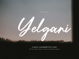 Yelgani | Casual Handwritten Font preview picture