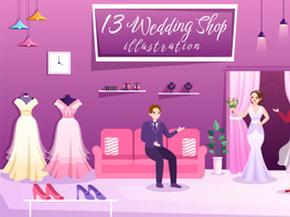 13 Wedding Shop Illustration preview picture