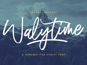 Walytime - Handwritten Font preview picture