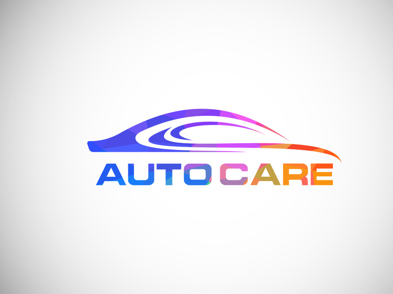 Low poly style logo sign symbol for the automotive company