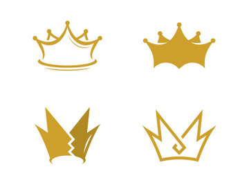 Crown logo symbol  King logo designs template preview picture