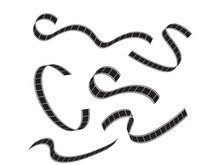 Abstract film icon vector illustration