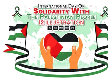 12 Day of Solidarity with the Palestinian People Illustration preview picture