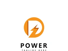 Letter P  power logo icon vector design
