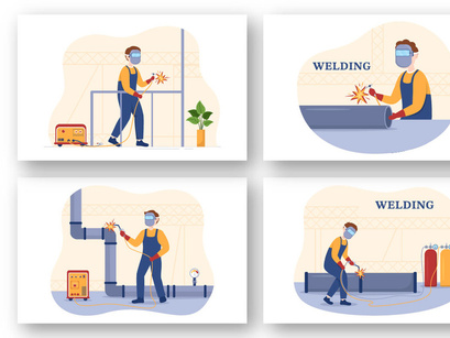 12 Welding Service Illustration