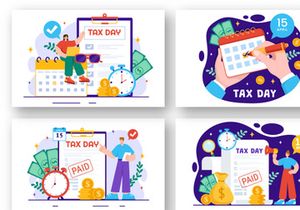 12 Tax Day Illustration