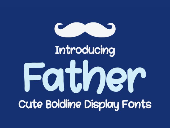 Father - Kids Bold Display
