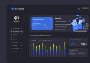 Banktastic Dashboard for the bank
