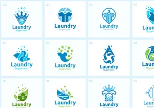 60 Laundry Logo Bundle