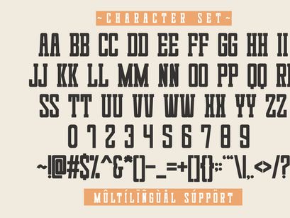 Sunrise Cowboy - Modern Slab Serif Font