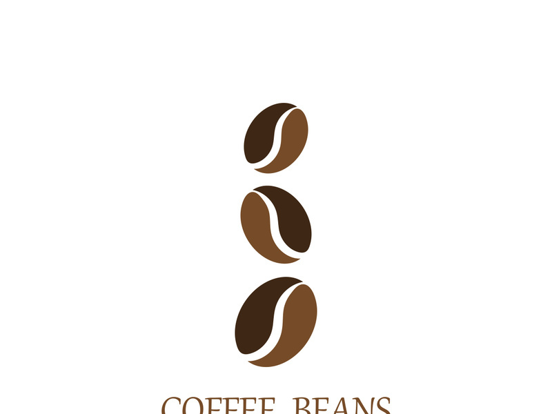 Premium coffee bean logo design.