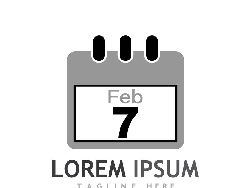 Calendar logo design.