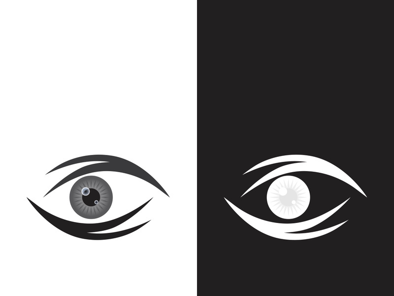 Branding identity corporate eye care vector logo design