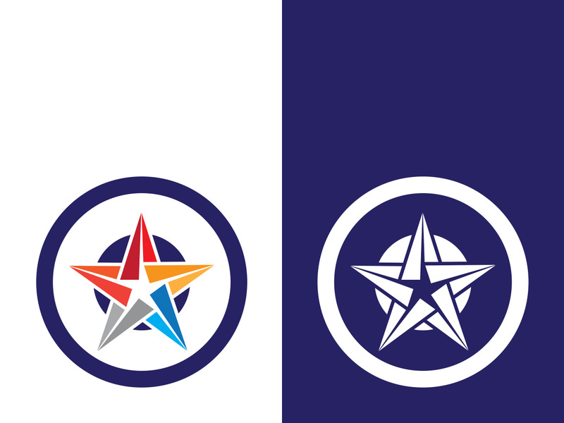 Star icon template vector illustration design