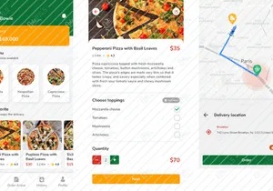 Pizzalious - Pizza Delivery Mobile App UI Kit