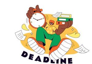 4 Deadline Vector Illustration